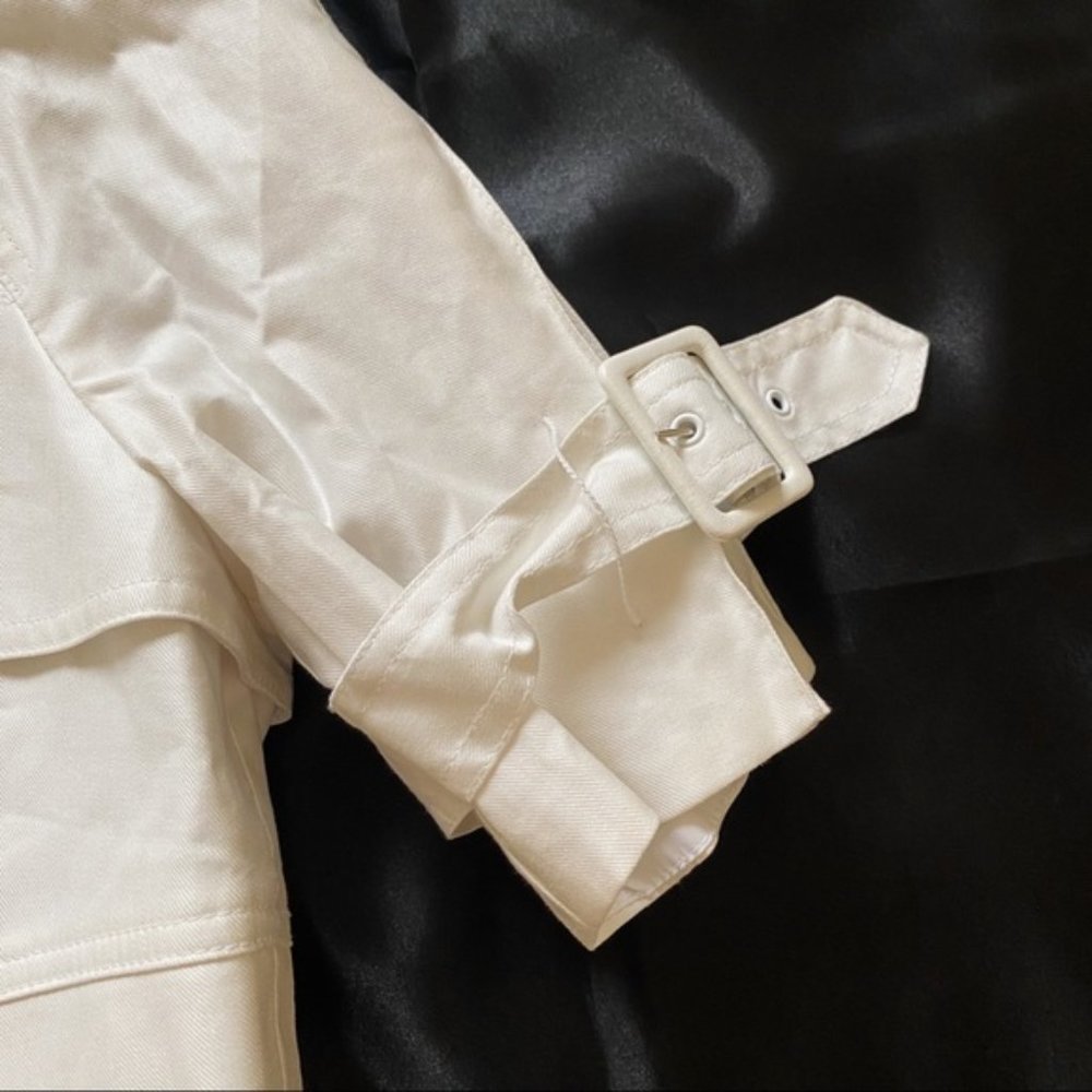 NWT Bebe White Crop Top Jacket 8 - Picture 4 of 9